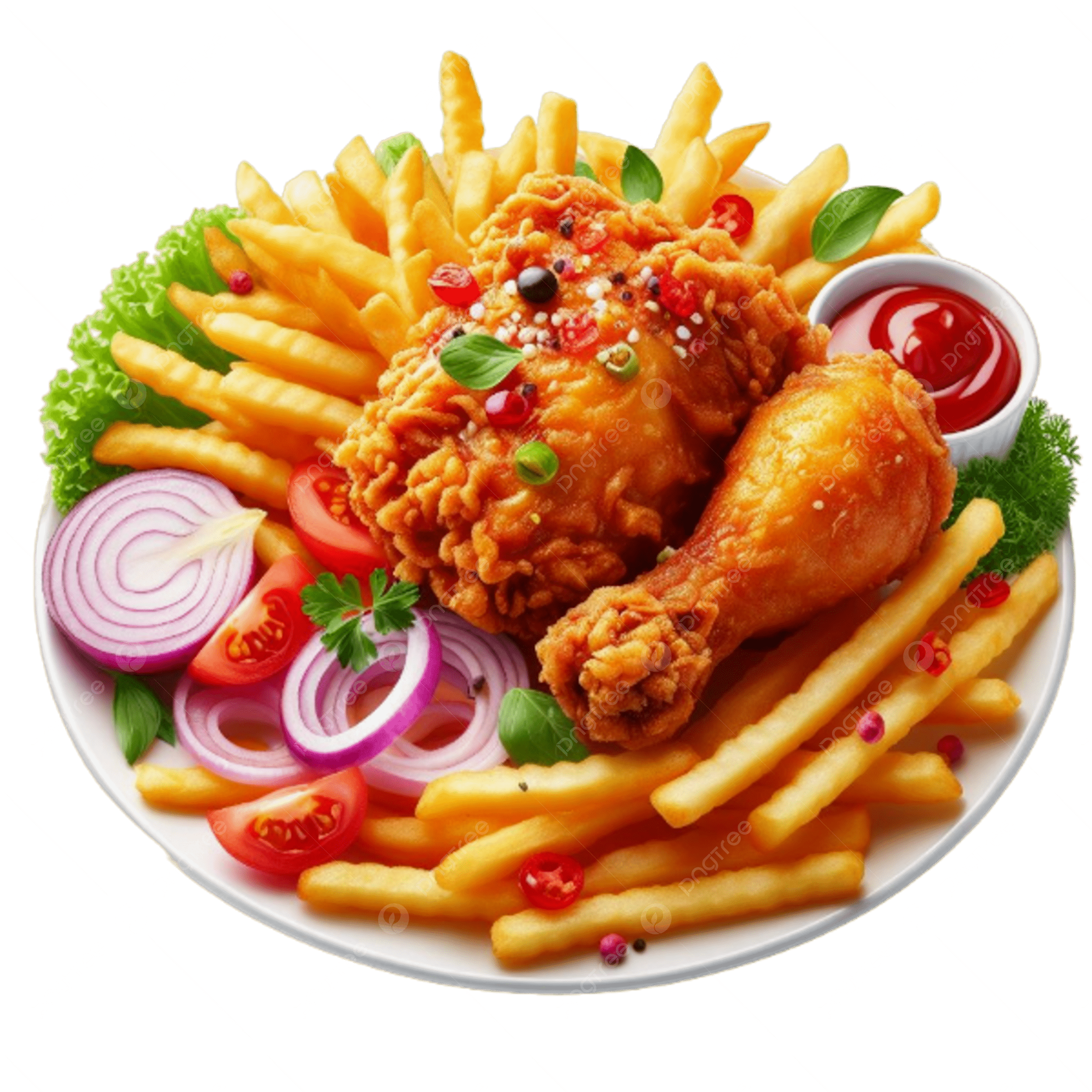 Chicken and Chips Teller